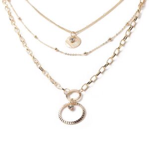 Minimalist Layered Pendant Necklace Set