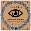 Evil Eye Bracelet for Men 8mm Tigers Eye Stone Bracelet Protection Bracelet Natural Stone Bracelet Bring Luck Jewelry Gifts - Evil Eye Bracelet-3