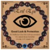 Evil Eye Bracelet for Men 8mm Tigers Eye Stone Bracelet Protection Bracelet Natural Stone Bracelet Bring Luck Jewelry Gifts - Evil Eye Bracelet-5