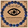 Evil Eye Bracelet for Men 8mm Tigers Eye Stone Bracelet Protection Bracelet Natural Stone Bracelet Bring Luck Jewelry Gifts - Evil Eye Bracelet-7